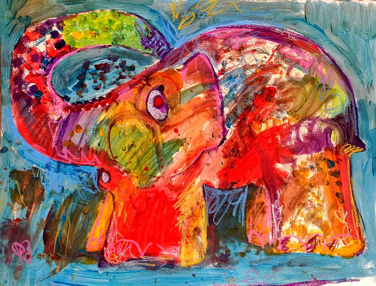 Ellie the Elephant print