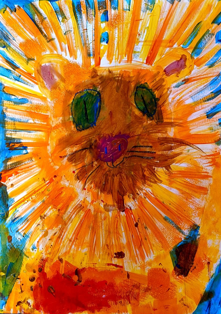 Proud Lion print